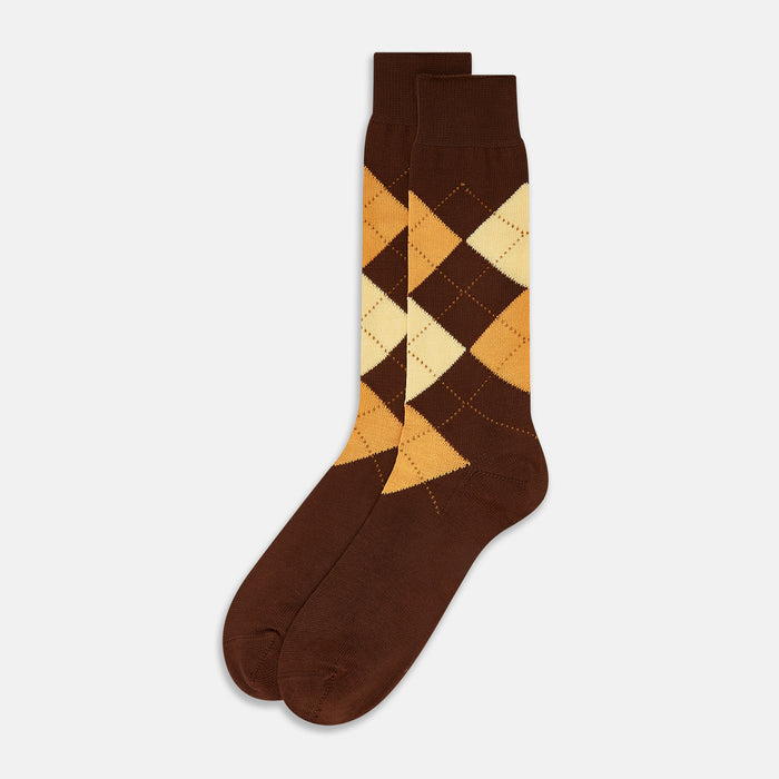 Coffee Check Mid-Length Socks Image 1