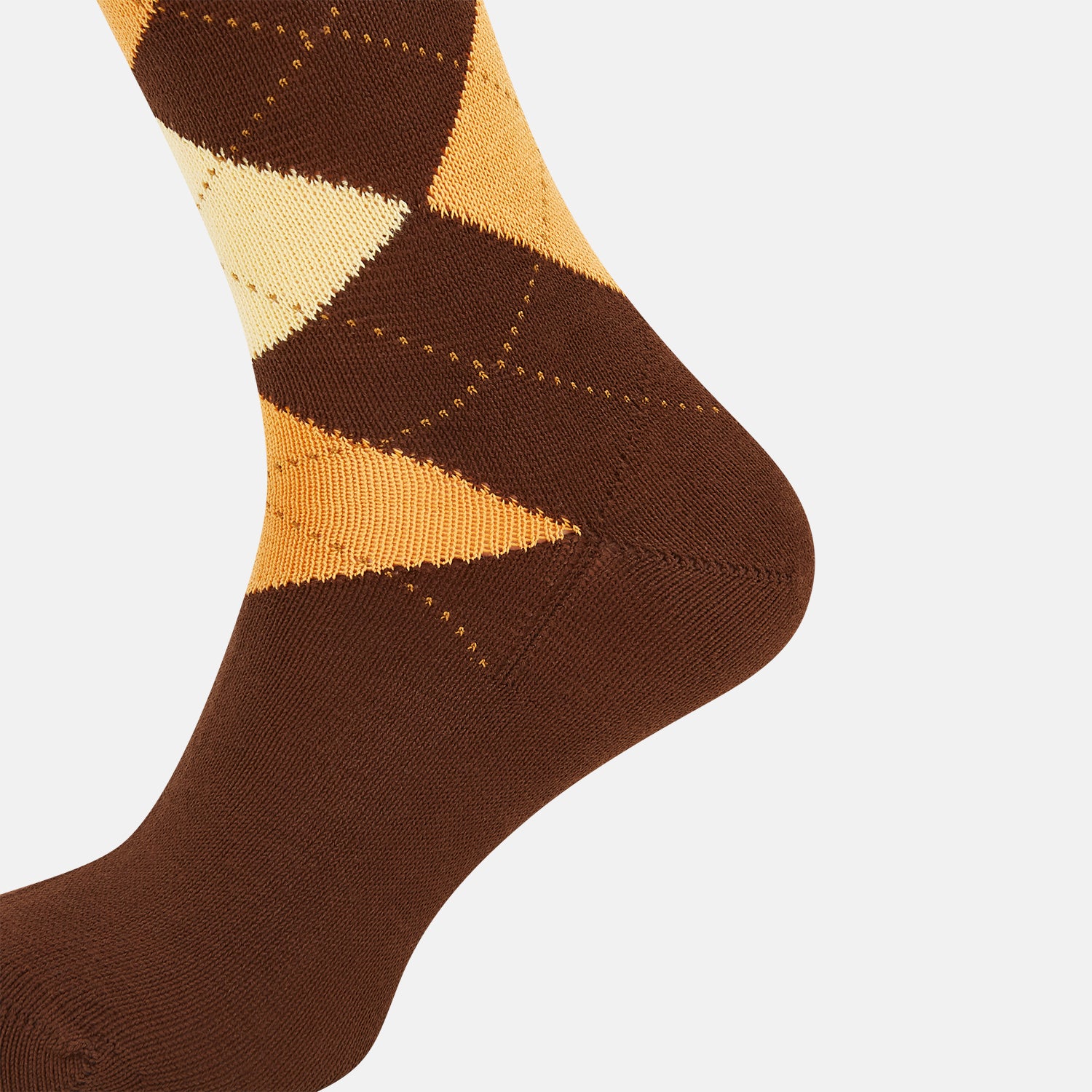 View 4 of product Coffee Check Mid-Length Socks 13