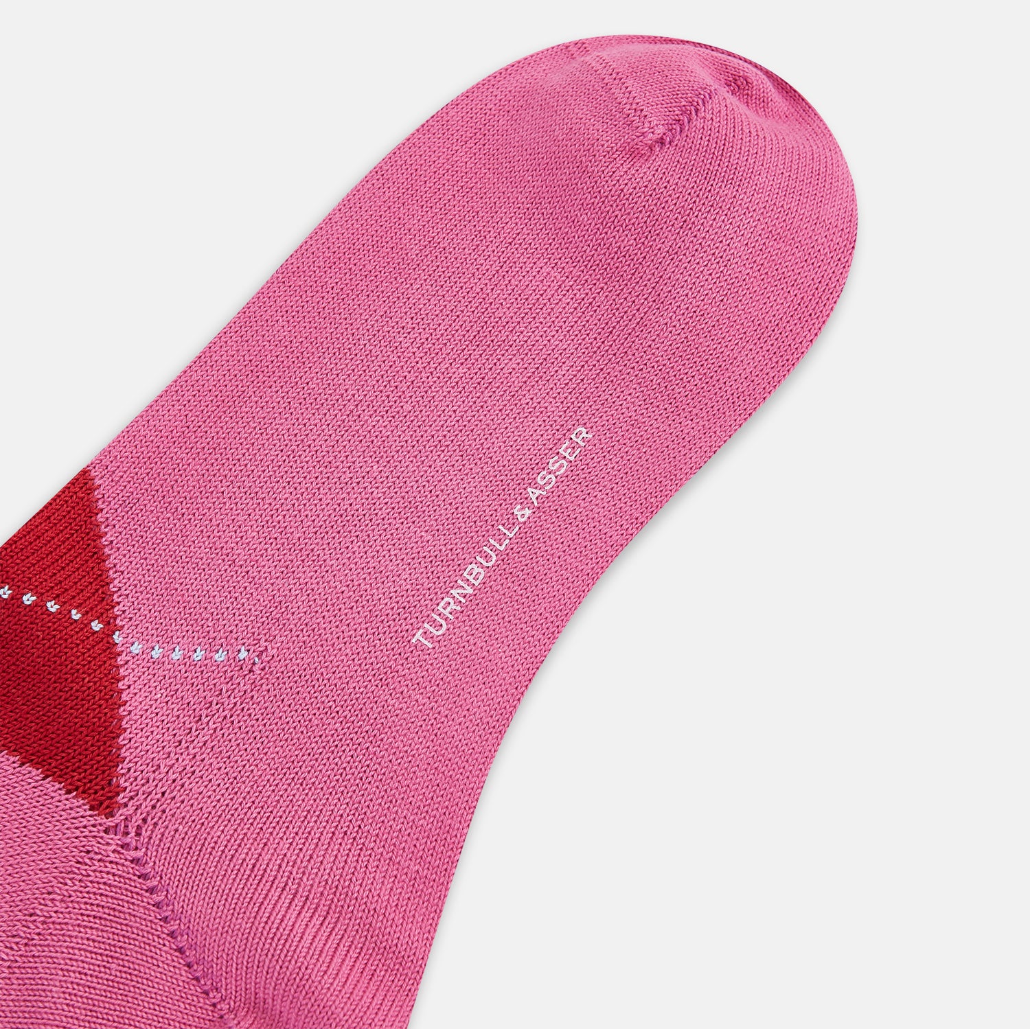 View 3 of product Antique Pink Check Mid-Length Socks 13