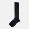 View 2 of product SOCKS LONG COTTON DIAMOND ON NAVY 11+