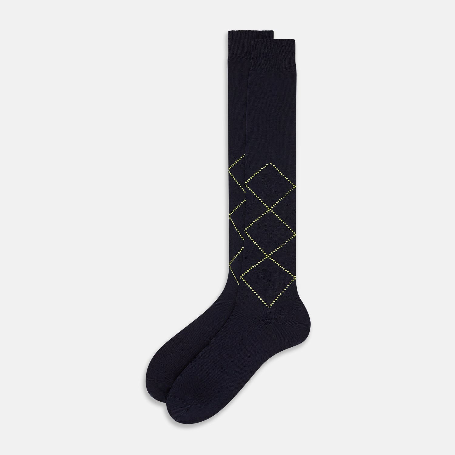 View 2 of product SOCKS LONG COTTON DIAMOND ON NAVY 11+