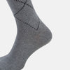 View 4 of product SOCKS LONG COTTON DIAMOND ON LIGHT GREY MELANGE 10+