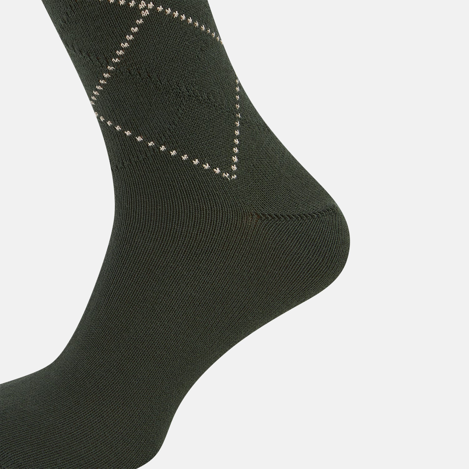 View 4 of product SOCKS SHORT COTTON DIAMOND ON OLIVE 13