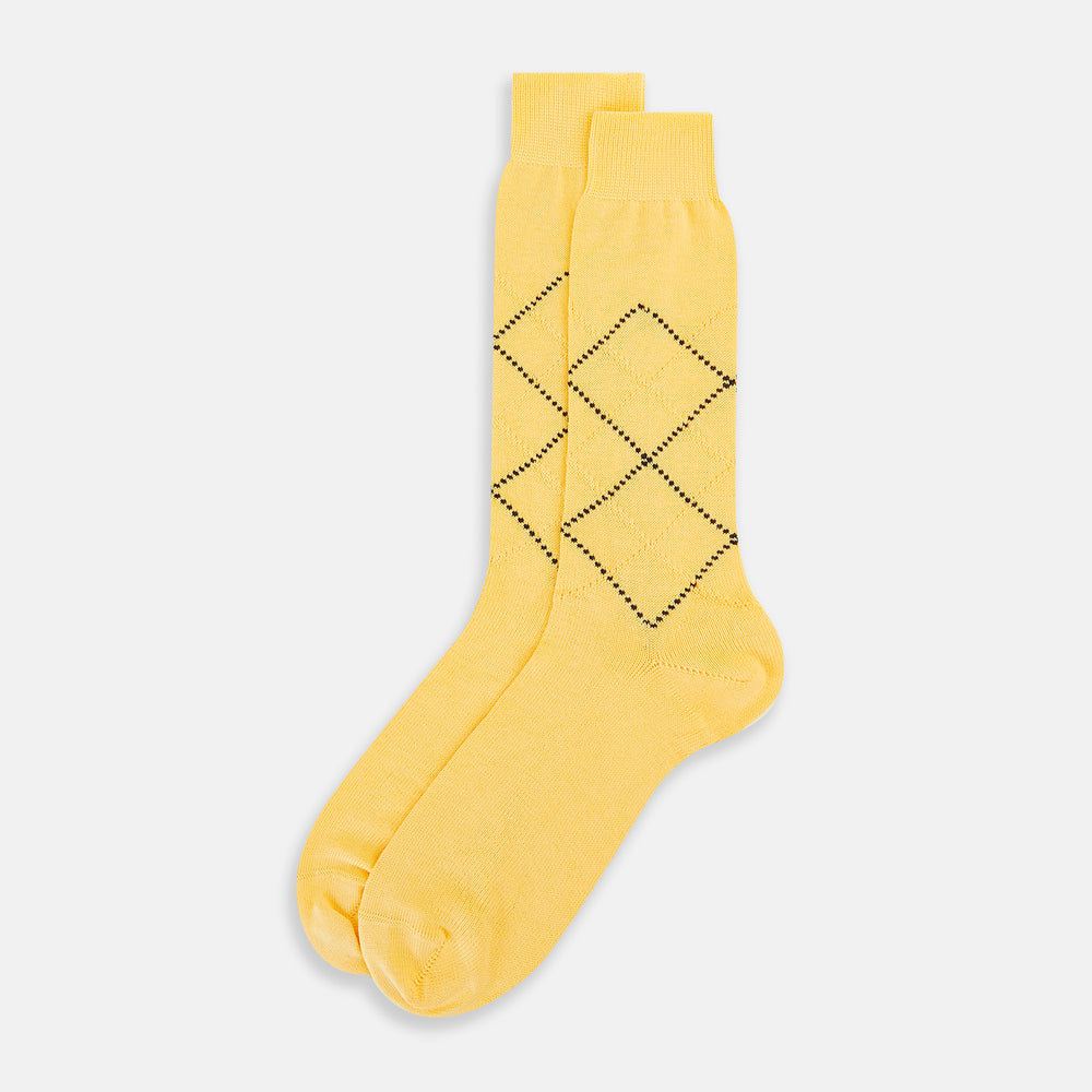 SOCKS SHORT COTTON DIAMOND ON BANANA 13