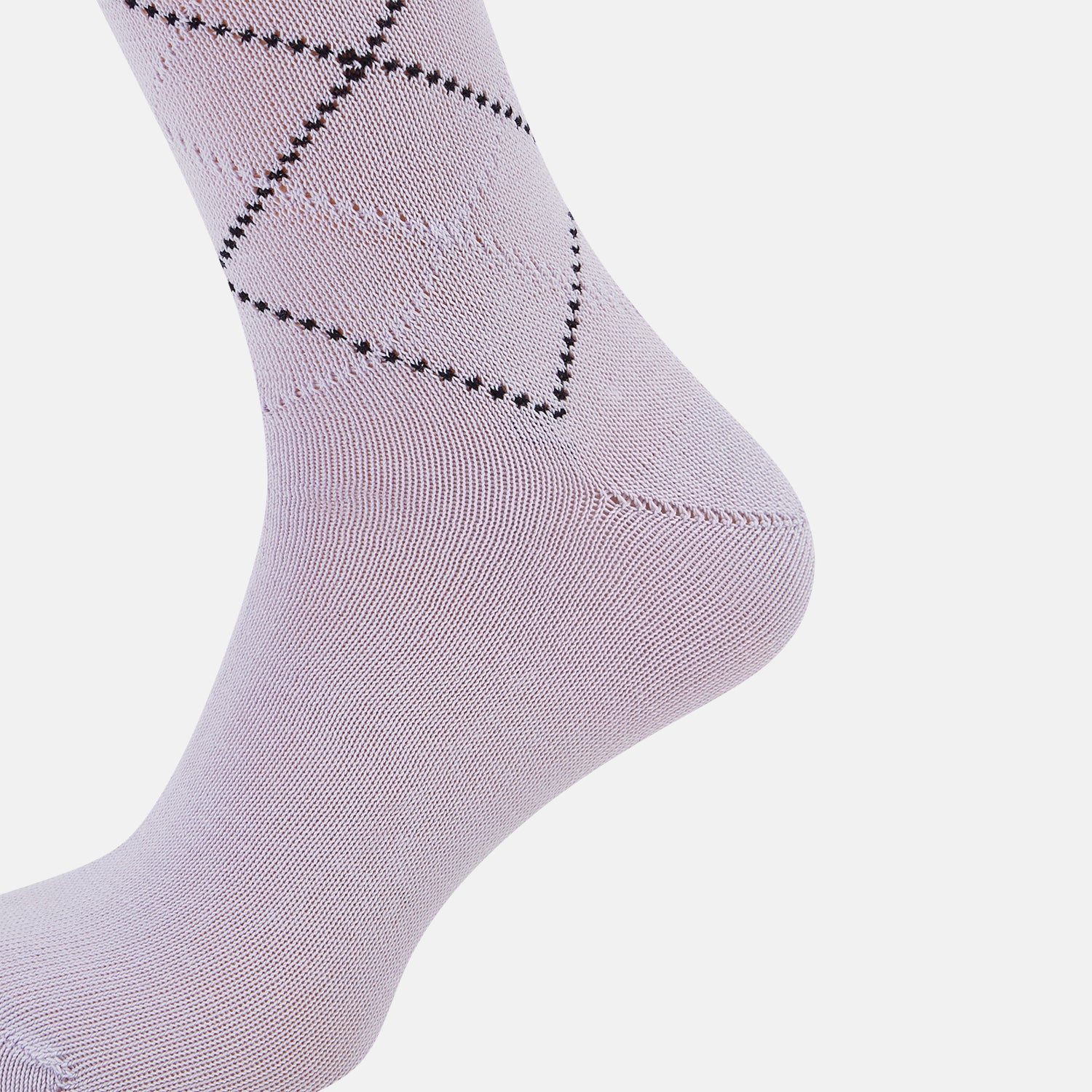 View 4 of product SOCKS SHORT COTTON DIAMOND ON LIGHT PINK 11+