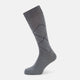 SOCKS SHORT COTTON DIAMOND ON LIGHT GREY MELANAGE 11+