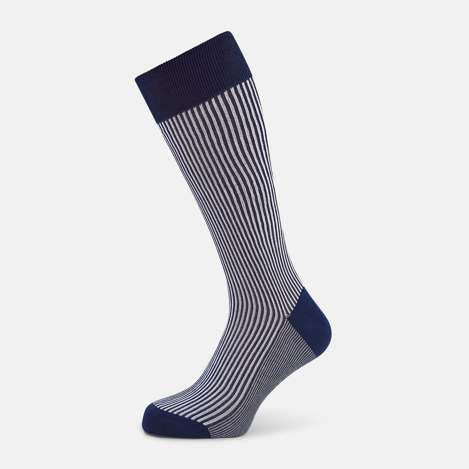 View 1 of product SOCKS SHORT COTTON ROYAL BLUE AND WHITE STRIPE 10+
