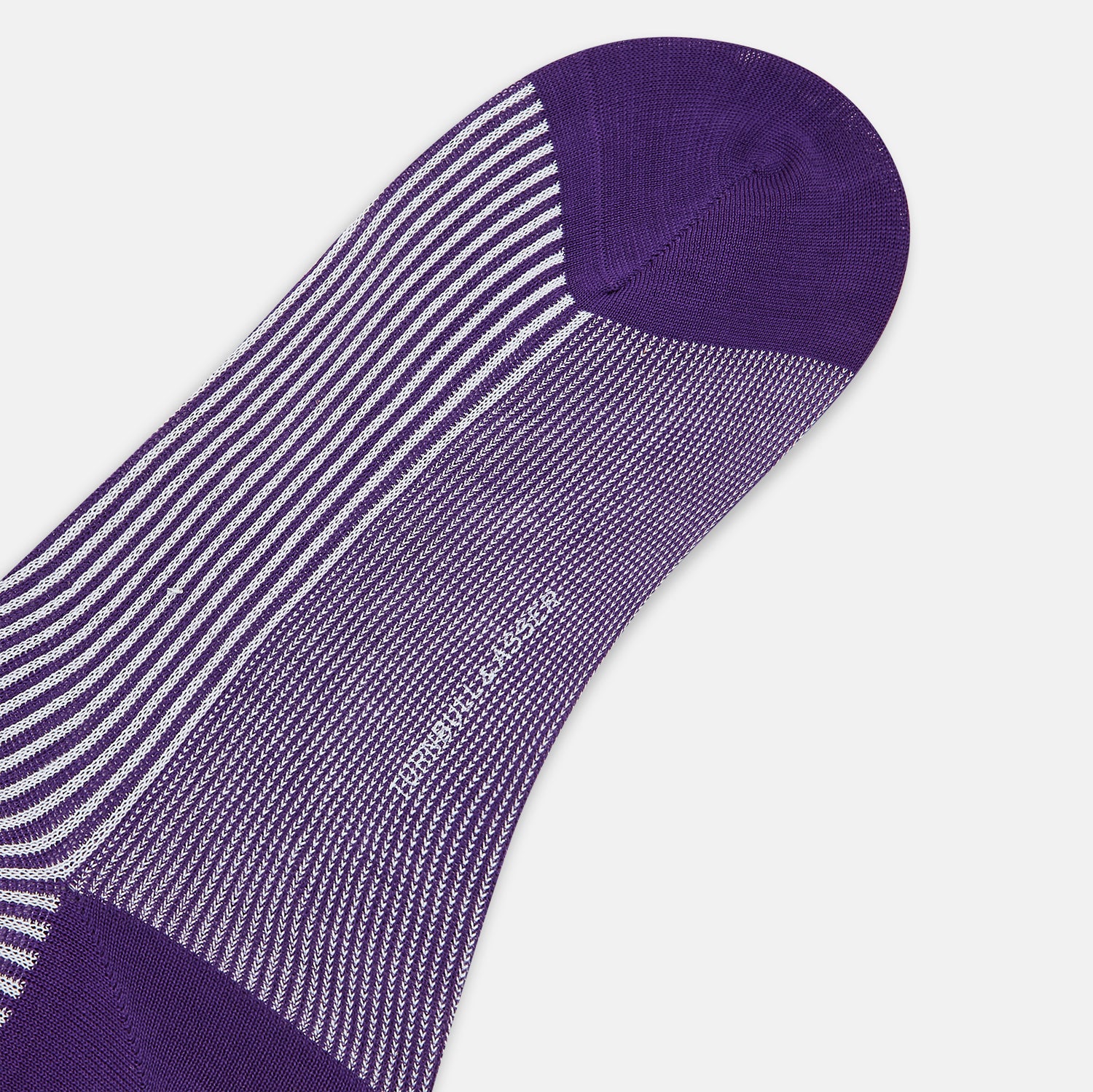 View 3 of product SOCKS SHORT COTTON PURPLE AND WHITE STRIPE 10+