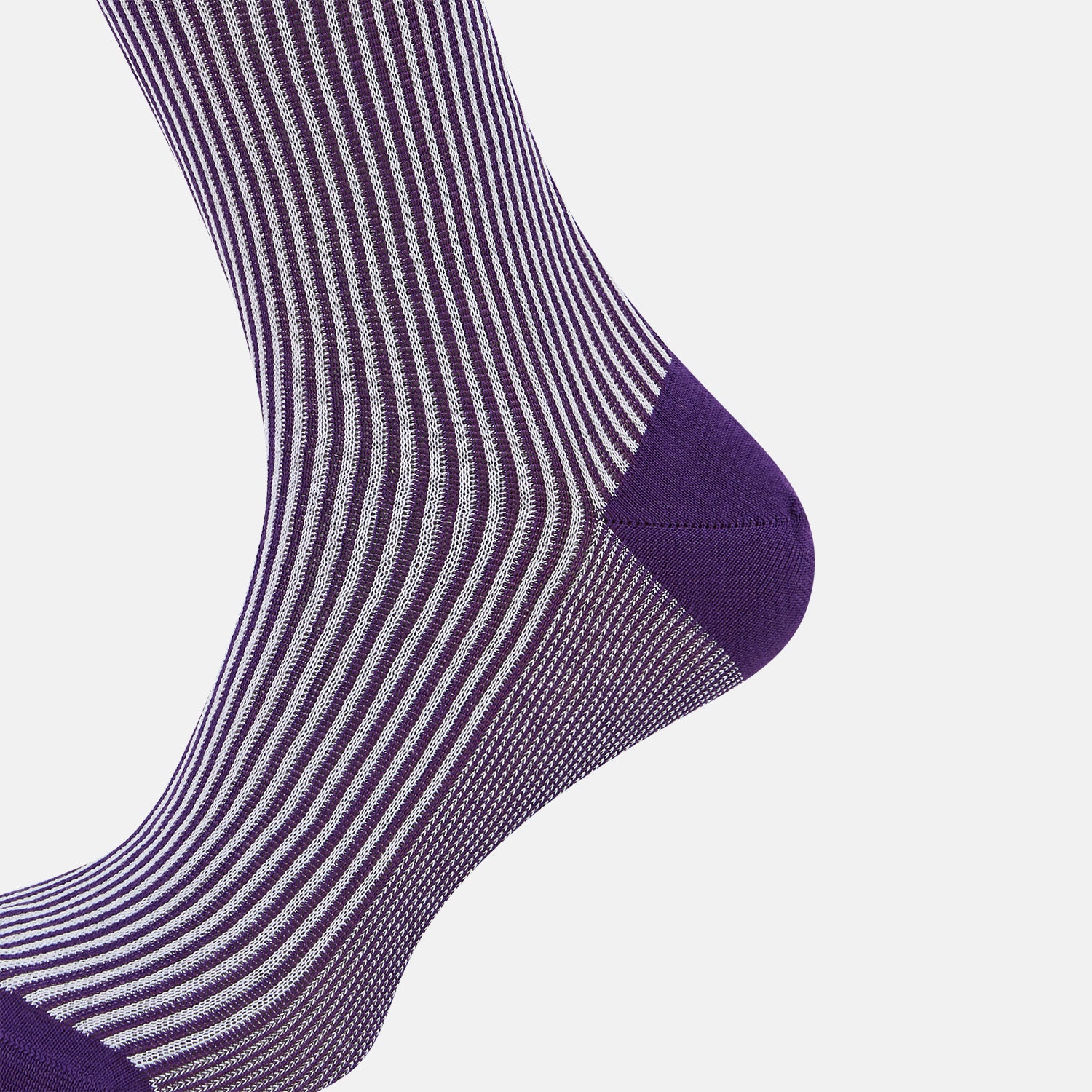 View 4 of product SOCKS SHORT COTTON PURPLE AND WHITE STRIPE 10+