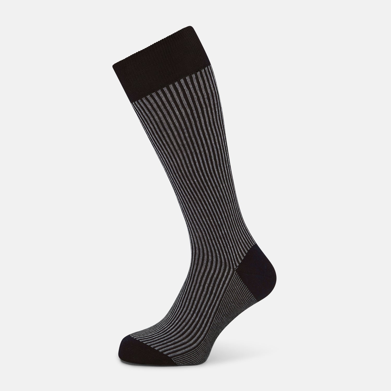 View 1 of product SOCKS SHORT COTTON  CHARCOAL STRIPE 12