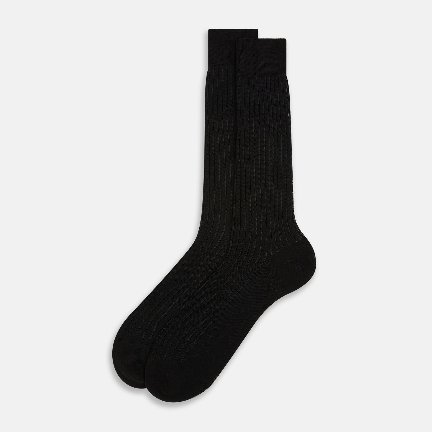 View 2 of product Black Striped Mid-Length Socks