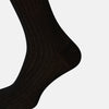 View 3 of product Black Striped Mid-Length Socks