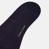 View 3 of product Navy Striped Mid-Length Socks