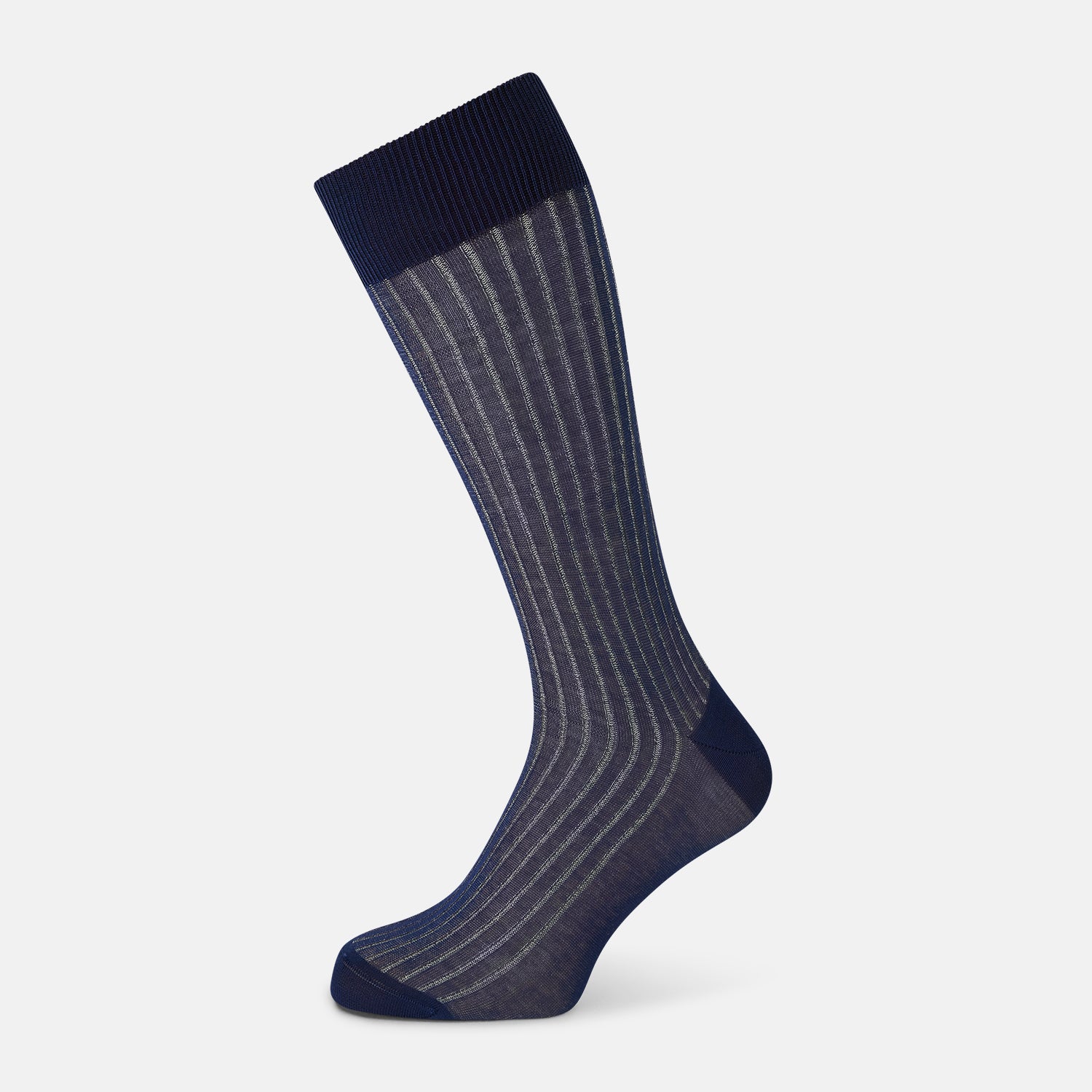 View 1 of product Azzurro Striped Mid-Length Socks