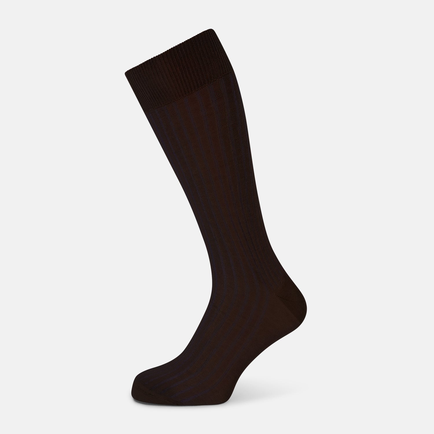 View 1 of product Dark Chocolate Striped Mid-Length Socks