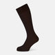Dark Chocolate Striped Mid-Length Socks