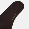 View 3 of product Dark Chocolate Striped Mid-Length Socks
