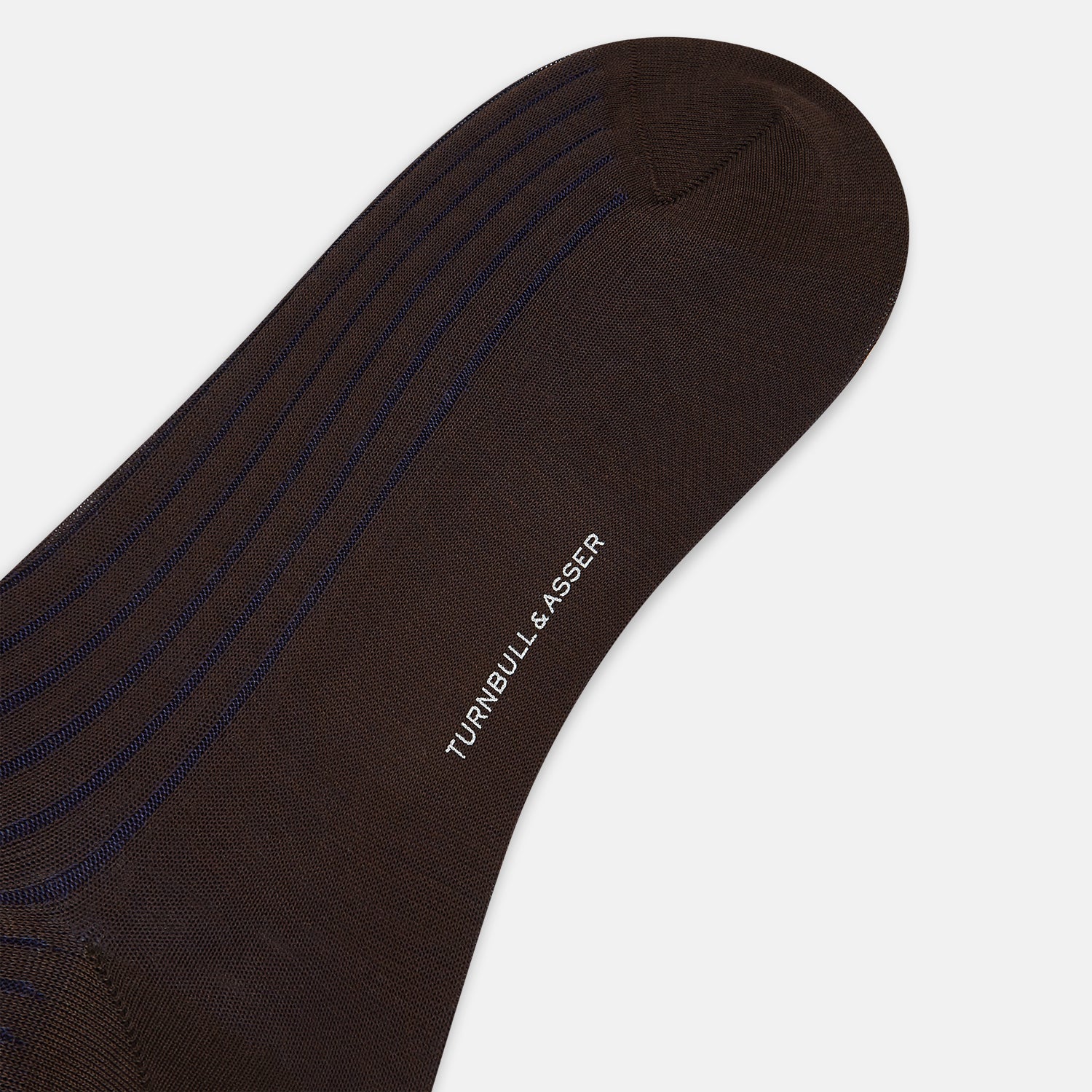 View 3 of product Dark Chocolate Striped Mid-Length Socks
