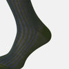 View 4 of product Sage Striped Mid-Length Socks