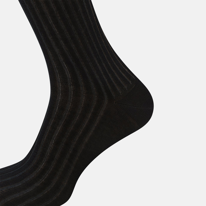 Black Striped Long Socks Image 3