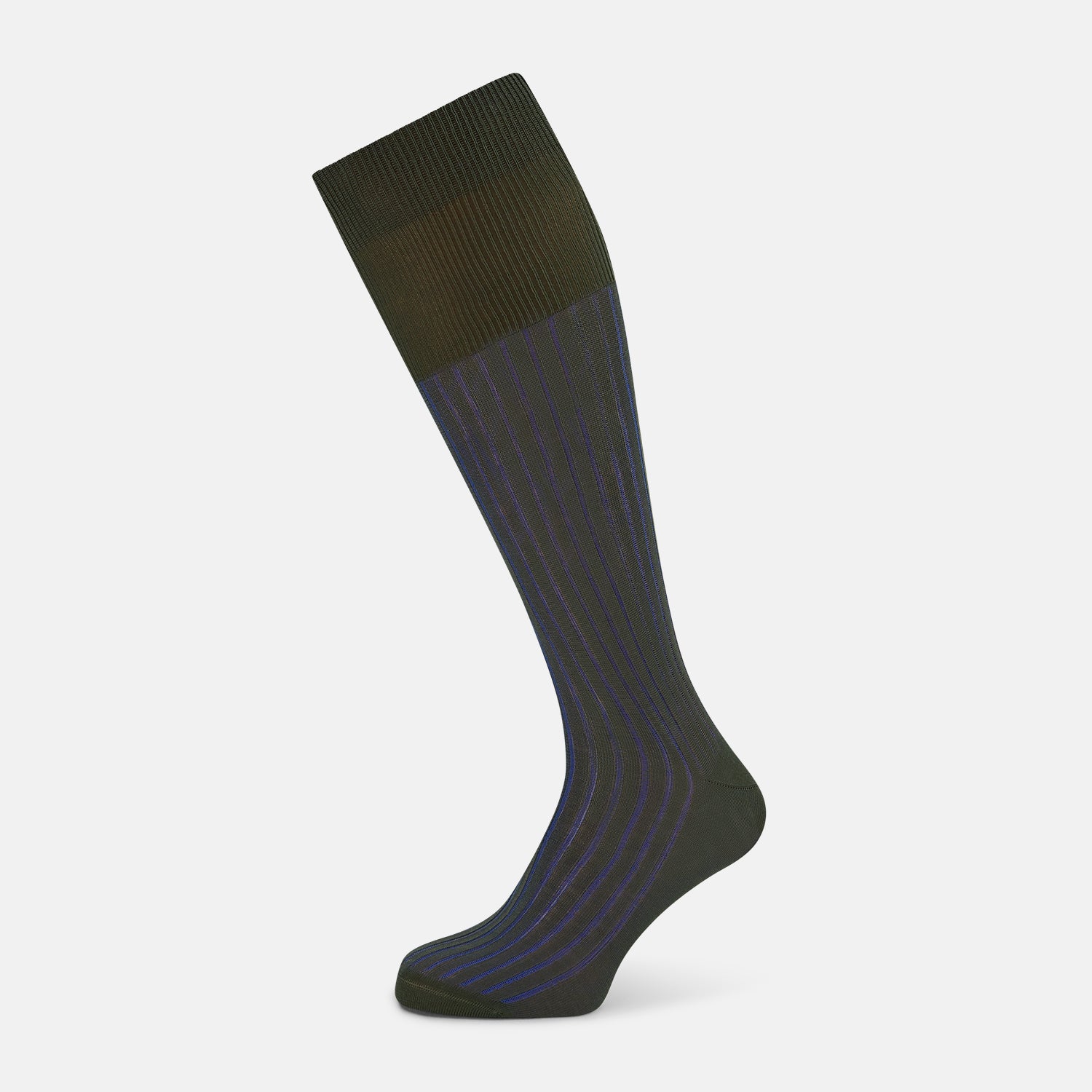 View 1 of product SOCKS LONG COTTON SAGE STRIPE 11+