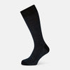 View 1 of product Navy Cotton-Linen Mid-Length Socks