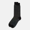 View 2 of product Charcoal Cotton-Linen Mid-Length Socks