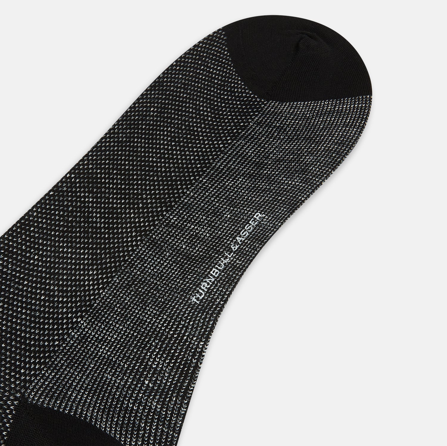 View 3 of product Charcoal Cotton-Linen Mid-Length Socks