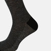 View 4 of product Charcoal Cotton-Linen Mid-Length Socks