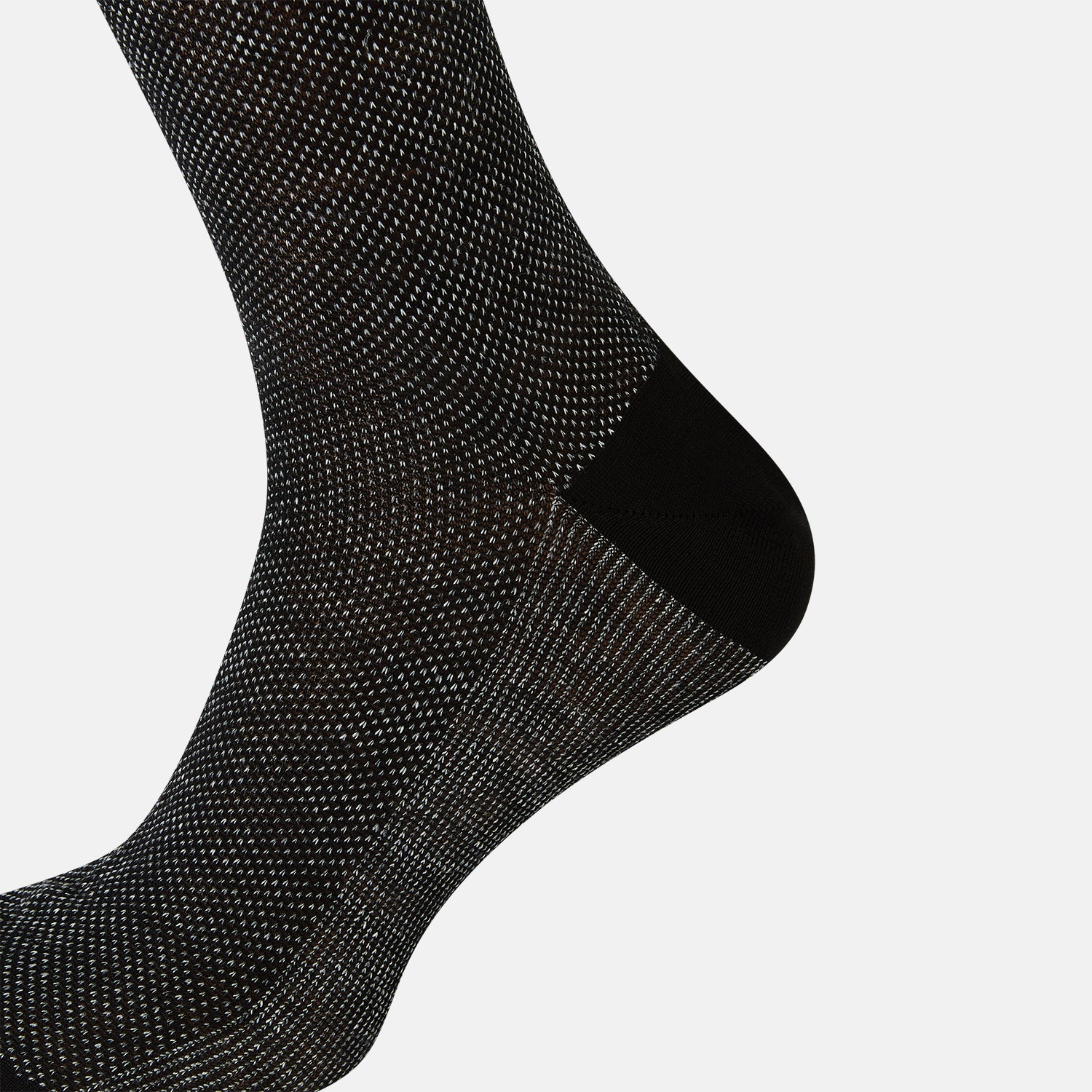 View 4 of product Charcoal Cotton-Linen Mid-Length Socks