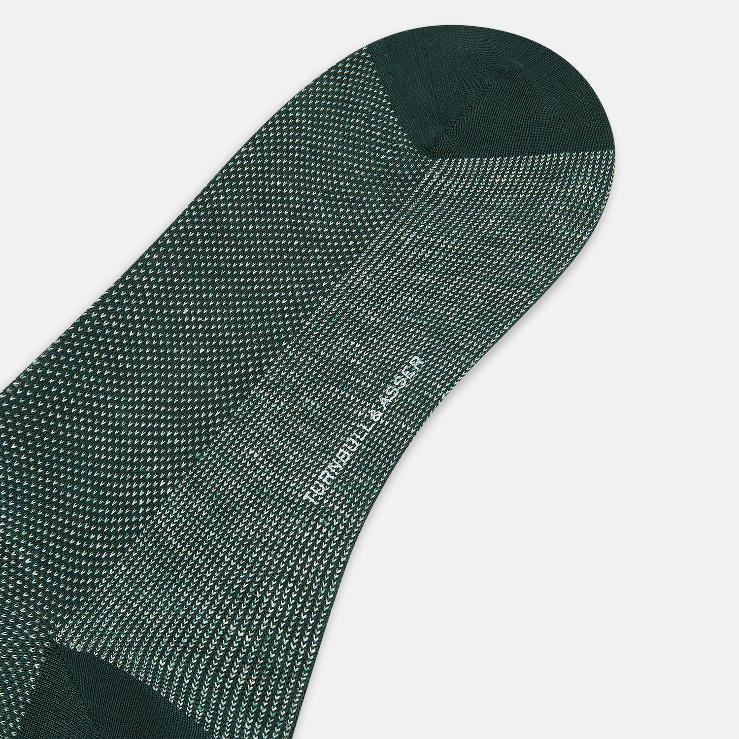 View 3 of product Forest Green Cotton-Linen Mid-Length Socks