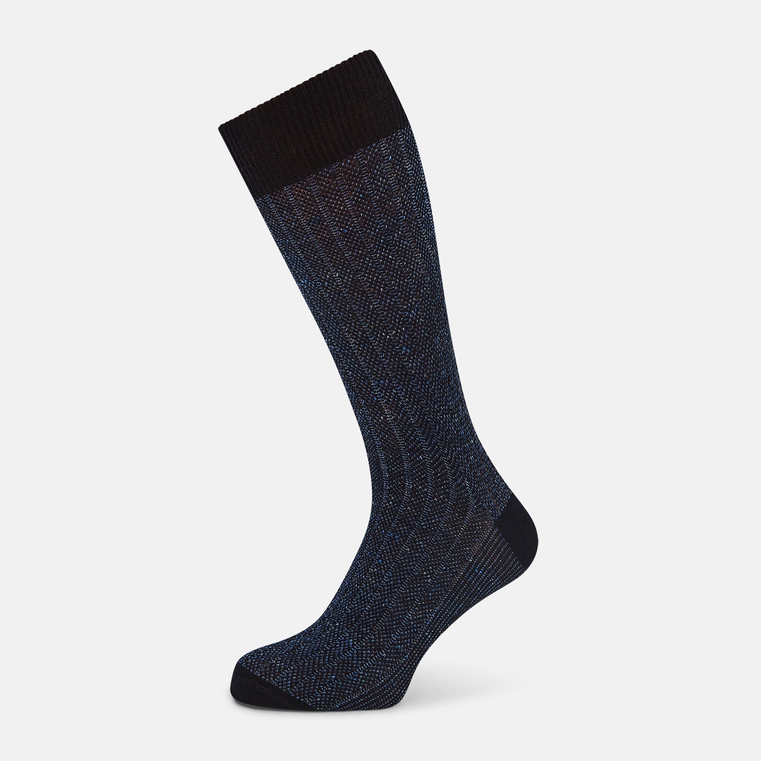 View 1 of product SOCKS SHORT COTTON/LINEN RIB NAVY 11+
