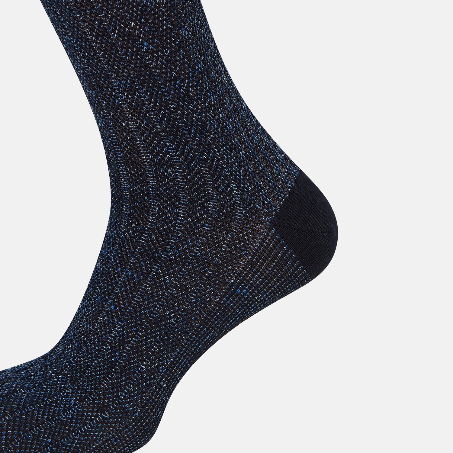 View 4 of product SOCKS SHORT COTTON/LINEN RIB NAVY 11+