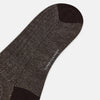 View 3 of product SOCKS SHORT COTTON/LINEN RIB DARK CHOCOLATE 12