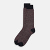 View 2 of product SOCKS SHORT COTTON/LINEN RIB BURGUNDY 11+
