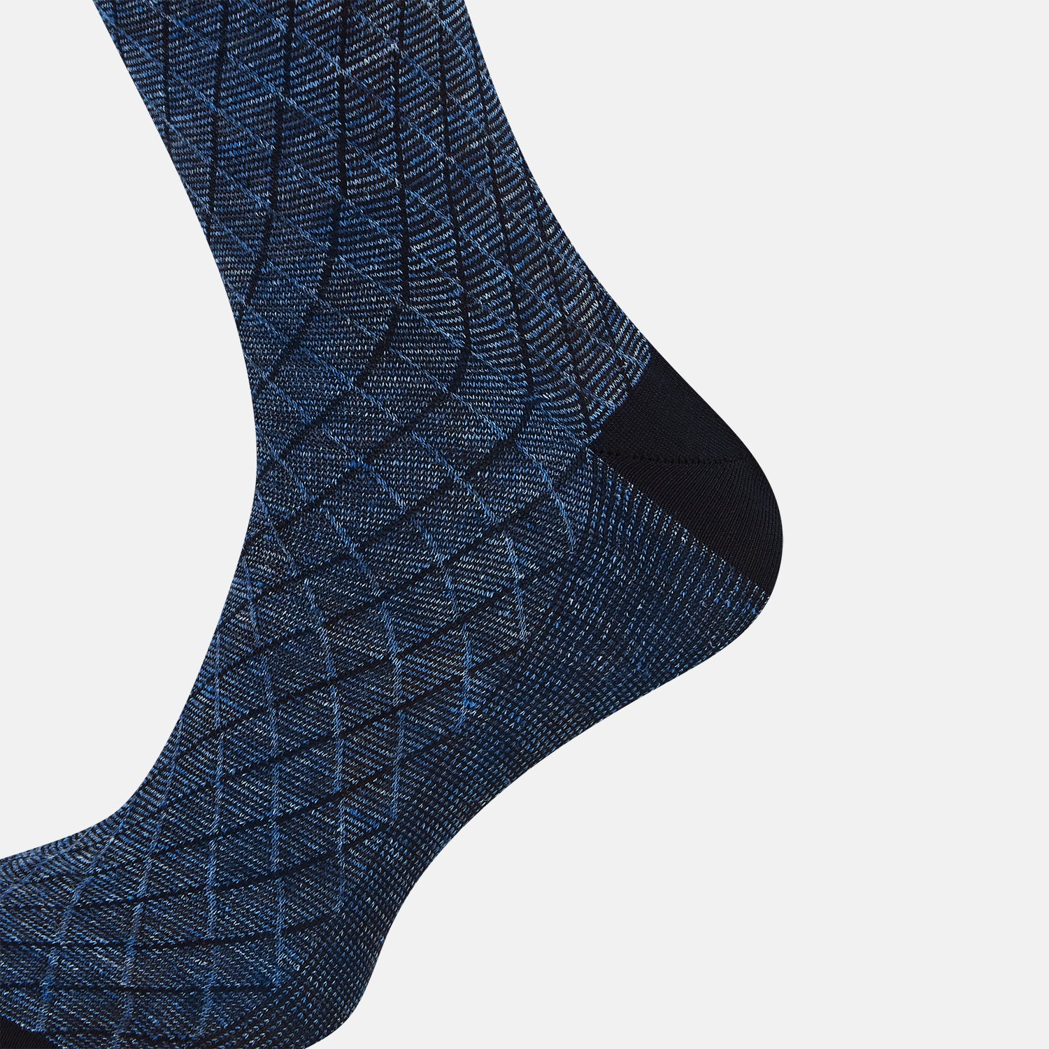 View 4 of product SOCKS SHORT COTTON/LINEN HARLEQUIN DENIM 13
