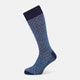 SOCKS SHORT COTTON/LINEN HARLEQUIN AZZURRO 13