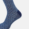 View 4 of product SOCKS SHORT COTTON/LINEN HARLEQUIN AZZURRO 13