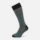 SOCKS SHORT COTTON/LINEN HARLEQUIN SAGE 10+