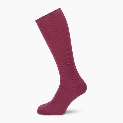 Mauve Mid-Length Merino Socks Image 4