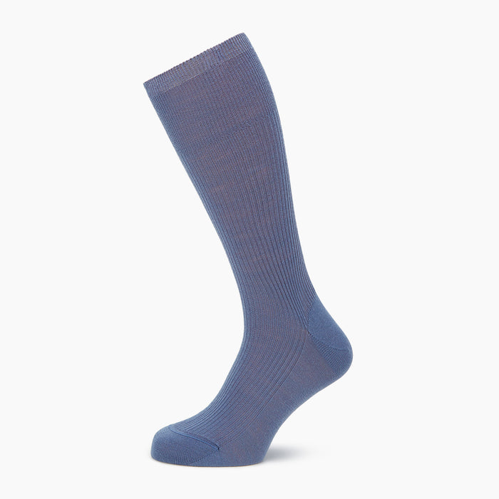 Powder Blue Mid-Length Merino Socks Image 4