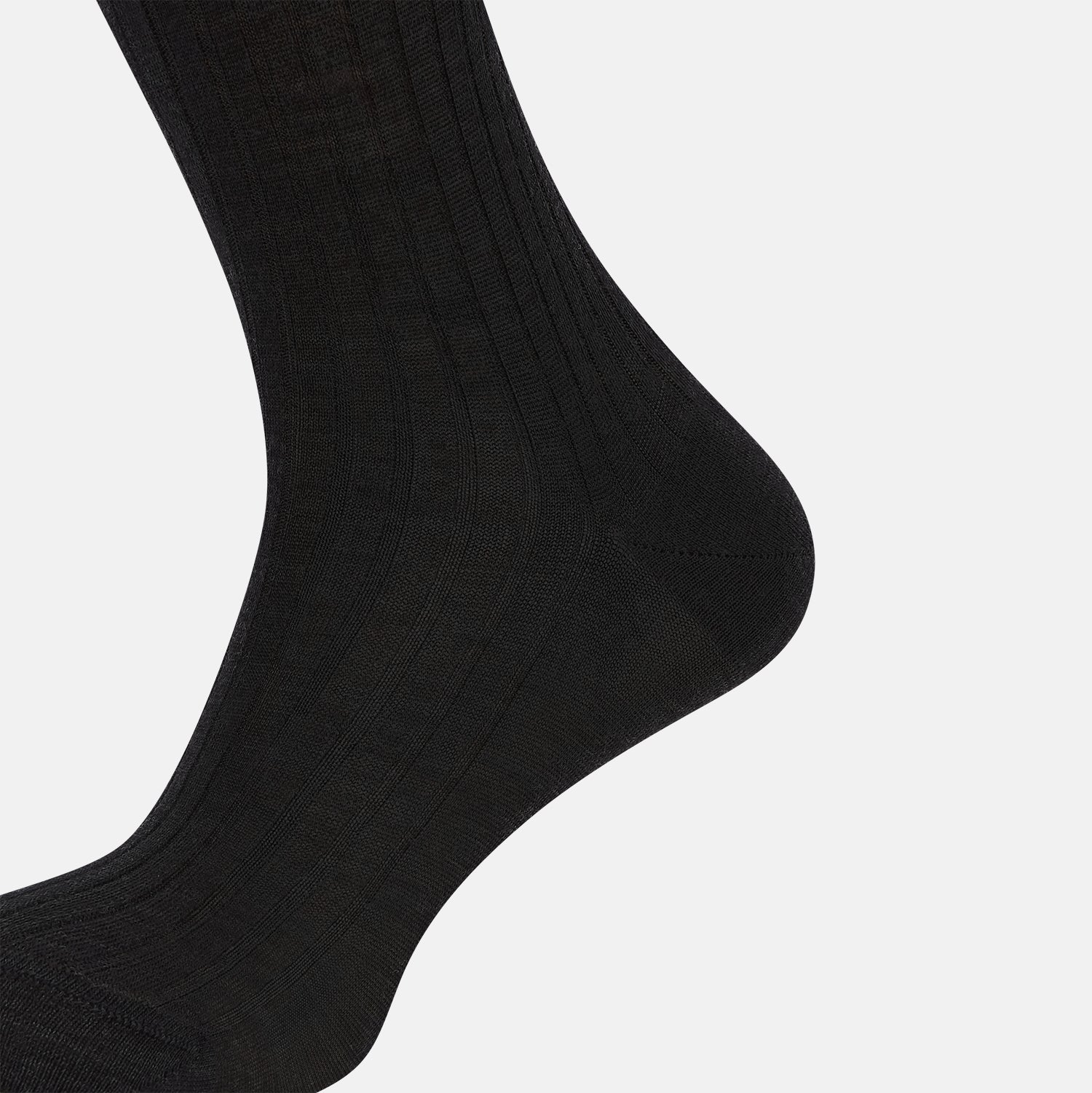 View 4 of product Charcoal Wool Mid-Length Socks 12