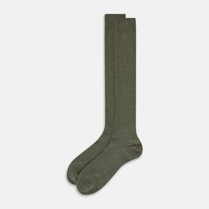 Pistachio Cashmere Long Socks Image 1