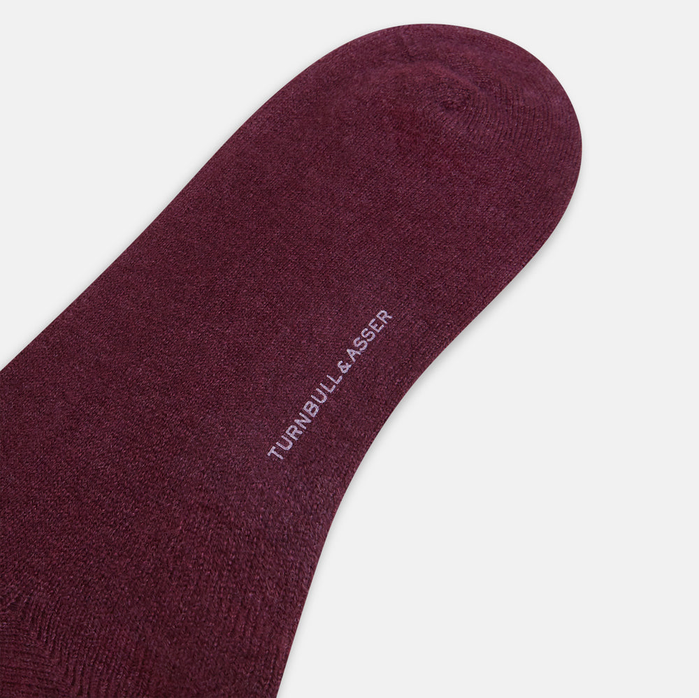 Camel Cashmere Mid-length Socks OS