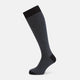 Black and Grey Wool Long Socks 13