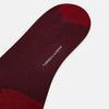 View 3 of product Burgundy and Red Stripe Wool Mid-length Socks 13