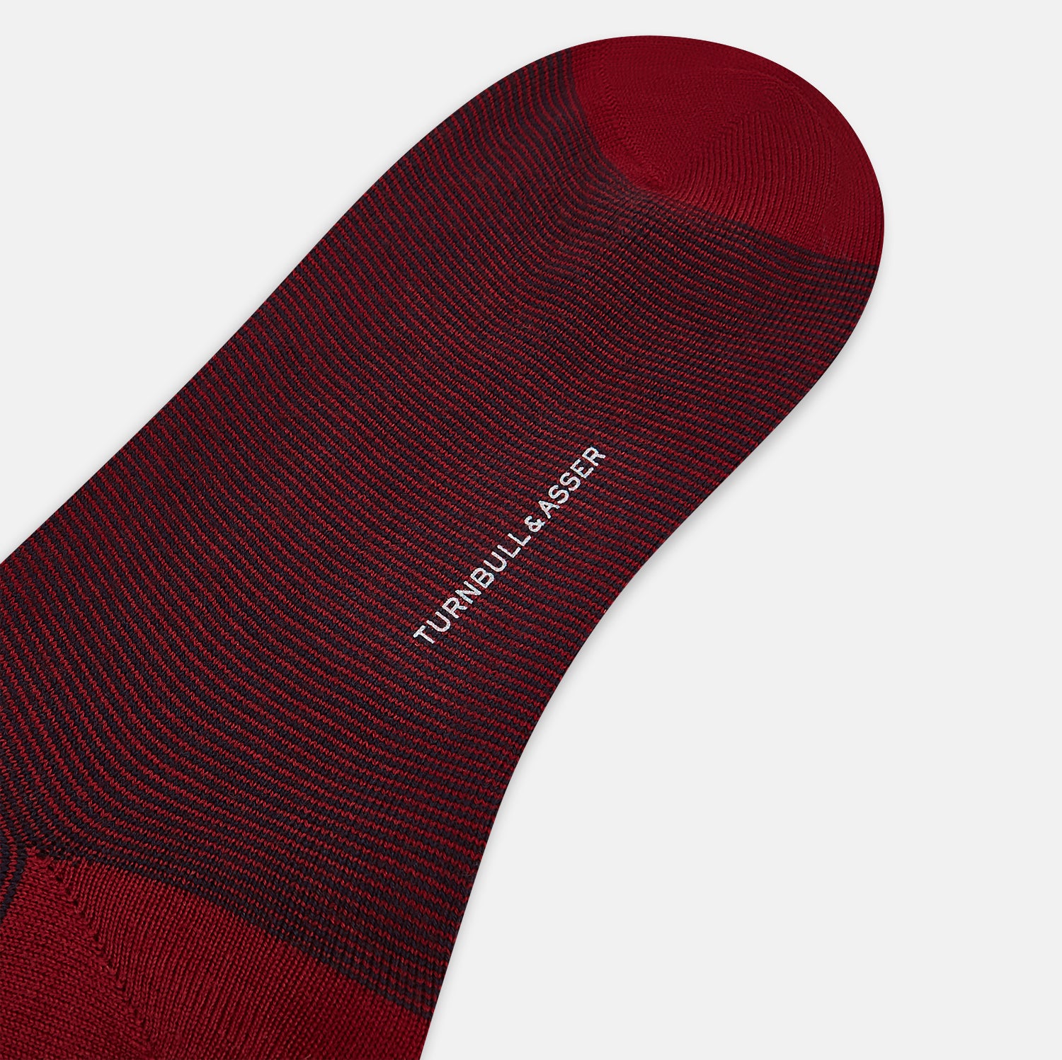 View 3 of product Burgundy and Red Stripe Wool Mid-length Socks 13
