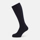 Navy Ribbed Wool Mid-length Socks 13