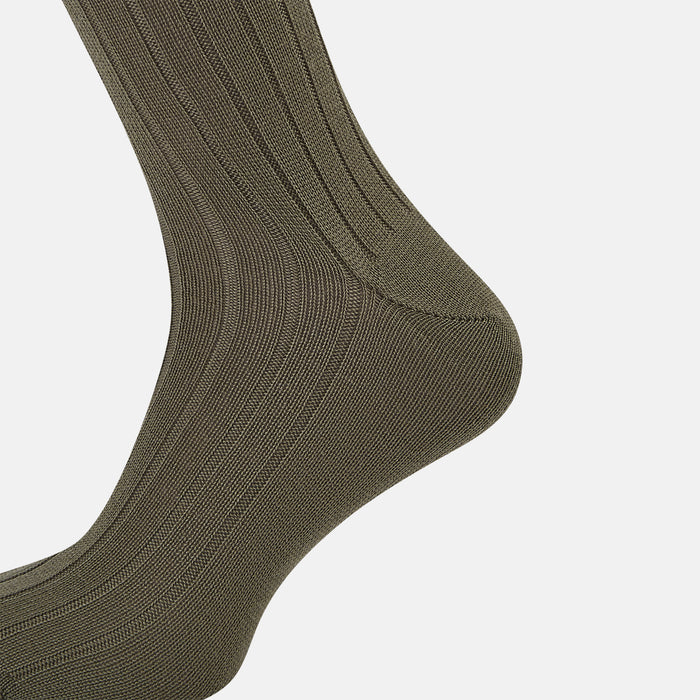 Sage Wool Mid-length Socks Image 3