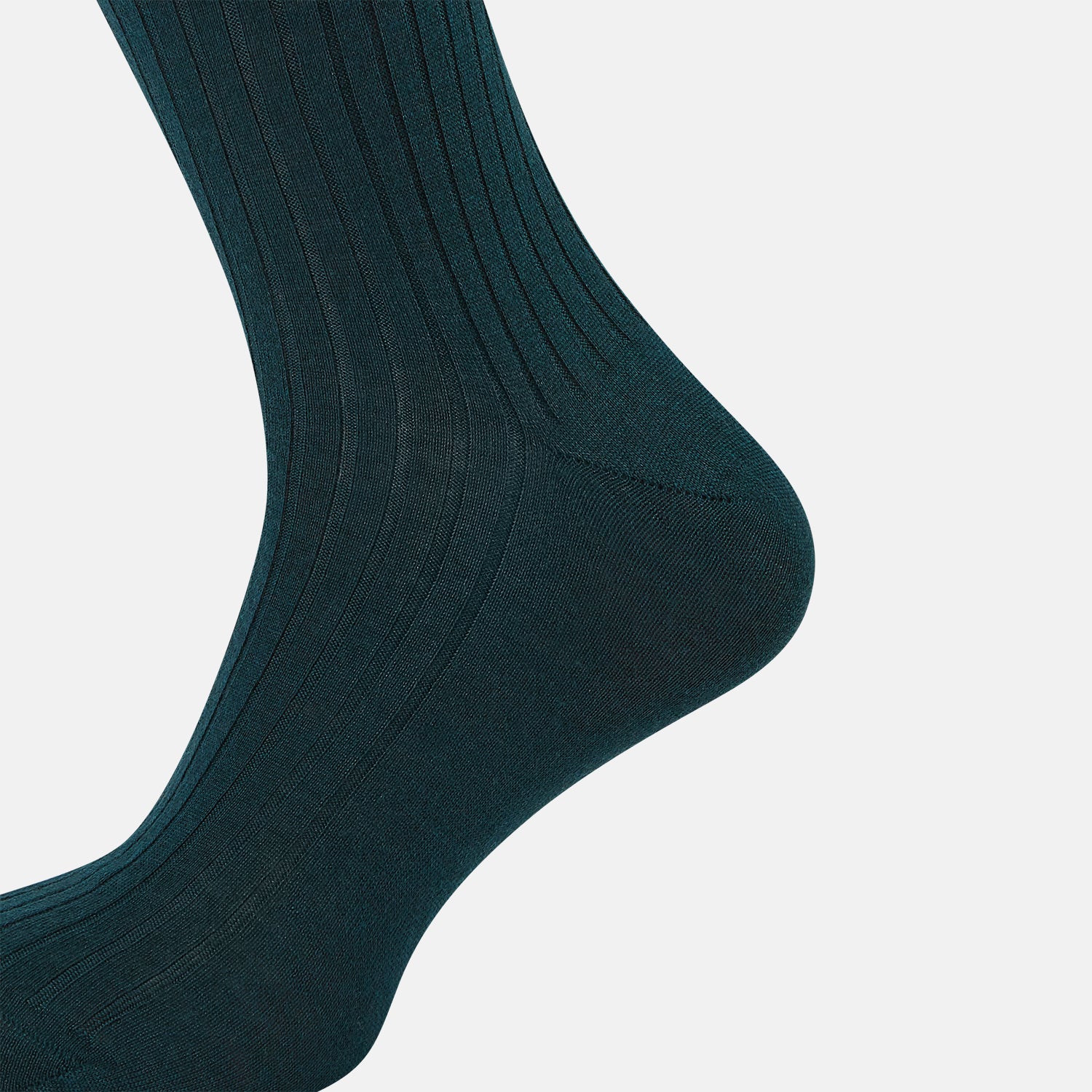 View 4 of product Forest Green Cashmere Silk Mid-length Socks 13
